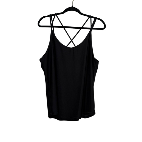 DSG Women’s Strappy Movement Tank Top, Black, Size XL - Picture 1 of 6